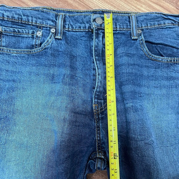 Levi's 502 Blue Taper Fit Jeans Medium Wash 38 x 32  Casual Basic Denim - Picture 6 of 7